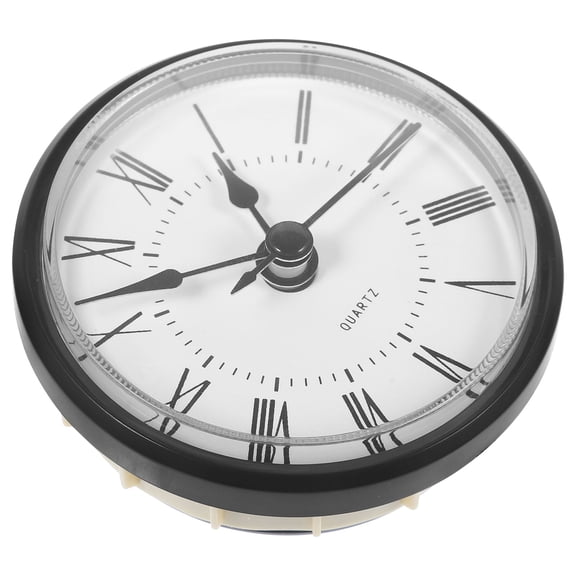 Beaupretty Clock Wall Decor Insert Black Metal 1Pcs
