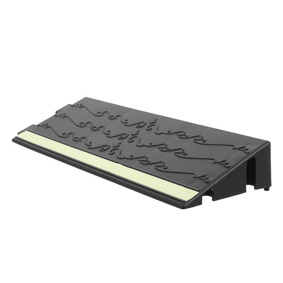 Beaupretty Black Rubber Threshold Ramp for Steps with Night Glow Safe Home Access
