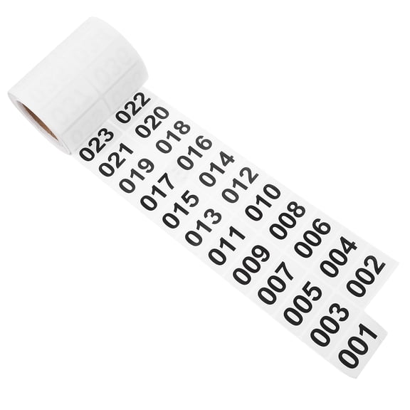 Beaupretty White Number Pasters Decor Warehouse Label Stickers Easy to Apply and Remove for Organization