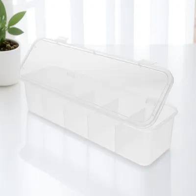 Beaupretty Sleek Transparent PP Tea Bag Holder for Kitchen Organization