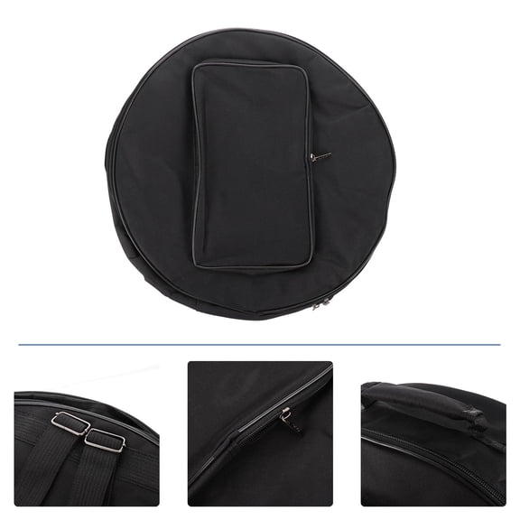 Beaupretty Drum Set Bag Black Padded Snare Drum Case for Easy Carrying and Outdoor Performance Use