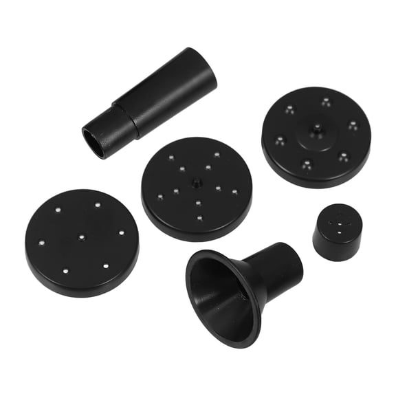 Beaupretty Solar Fountain Pump Nozzles Kit 6pc Replacement Adapters For Bird Bath Outdoor Fountain Parts