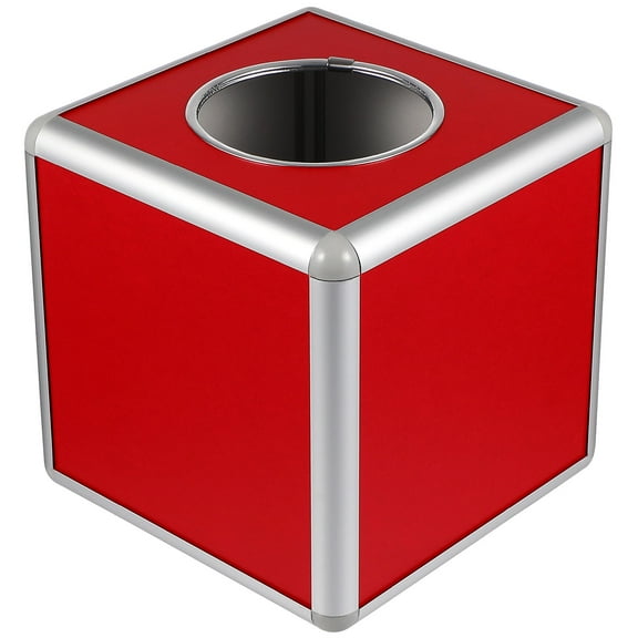 Beaupretty Multifunctional Red Raffle Box for Celebrations and Convention Events