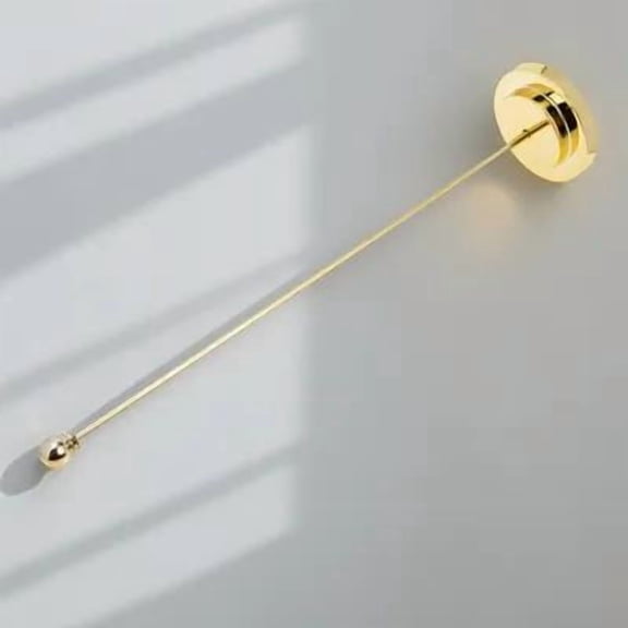 Beaupretty Multipurpose Golden Metal Flagpole for Indoor and Outdoor Use