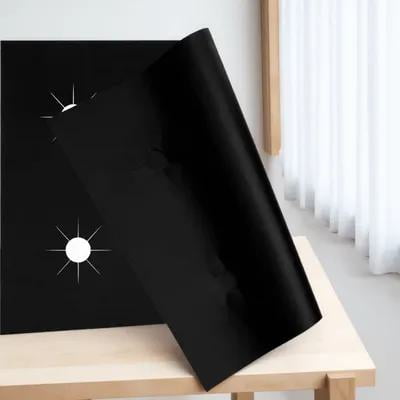 Beaupretty Kitchen Use Stove Top Liner Assorted Color PTFE Reusable 1 Set 31.9*21.3*0.08in