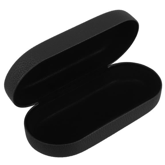 Beaupretty Durable Black PU Metal Eyewear Organizer Large Capacity Design