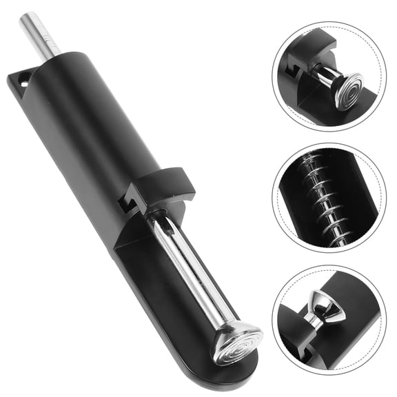 Beaupretty Spring Drop Rod Black Zinc Alloy Gate Hardware Easy Installation
