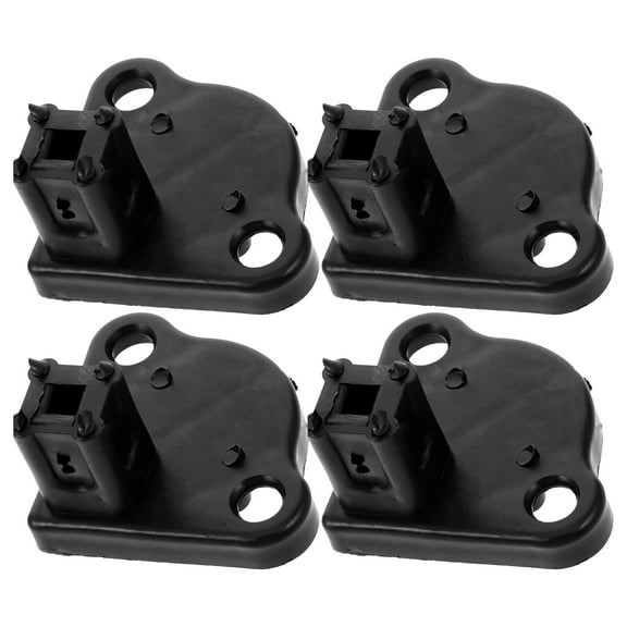 Beaupretty 4Pcs Easy Install Black Rv Awning Bottom Bracket Foot Outdoor Tent Accessories