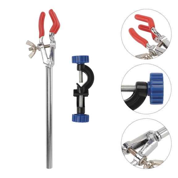Beaupretty Test Tube Clamps 2Pcs Three Claw Clamp for Researchers in Laboratory