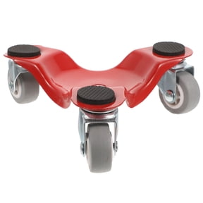 Beaupretty Red Metal 3 Wheel Dolly for Furniture Moving, Labor-Saving Home Tool