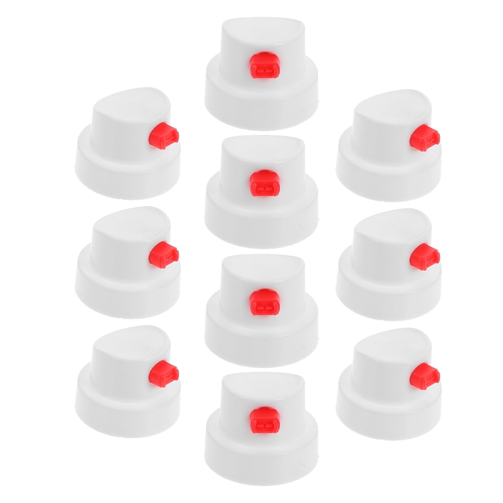 Beaupretty Universal Spray Paint Caps for Aerosol Cans 10Set White Pe ...