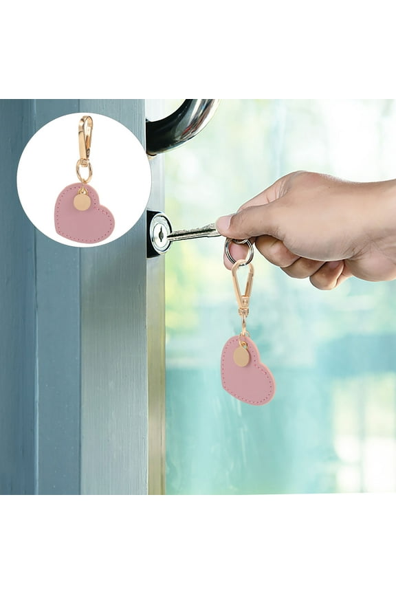 Heart Shaped Keychain Heart Keyring Charm Pink 1Pack Daily Use