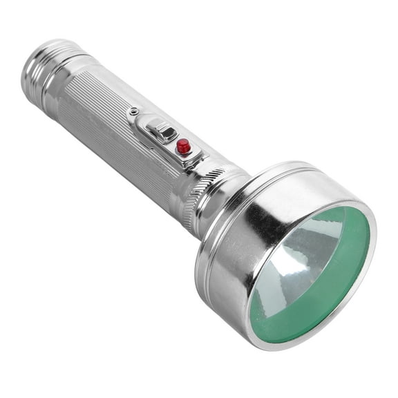 Beaupretty Retro Aluminum Flashlight Old Style Battery Operated Torch for Vintage Themed Home Use