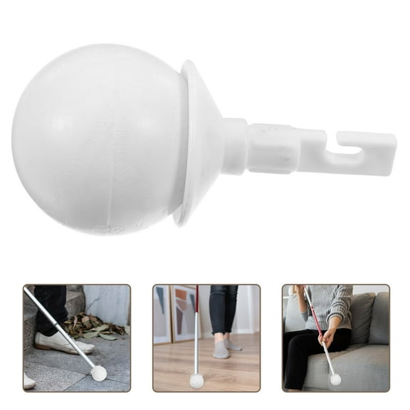 Beaupretty Rolling Protection Cane Walking Cane Tip Plastic Safety Enhancement Indoor Use 1Pcs