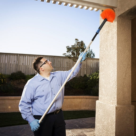 Beaupretty Hand Dusters for Cleaning Spider Web Brush Plastic Cleaning Corners Home Office Use 1Pcs