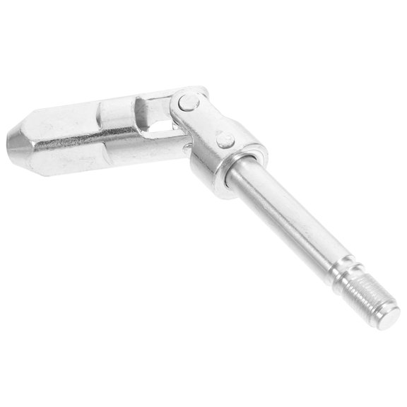 Beaupretty Steel Jack Direction Joint for Trailer Jack with Drop Universal Joint and Plated Silver Finish