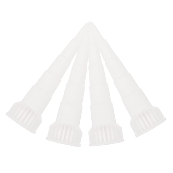 Beaupretty 4Pcs Caulk Tube Sealing Caps White Caulking Finisher Tool to Prevent Glue Drying and Waste
