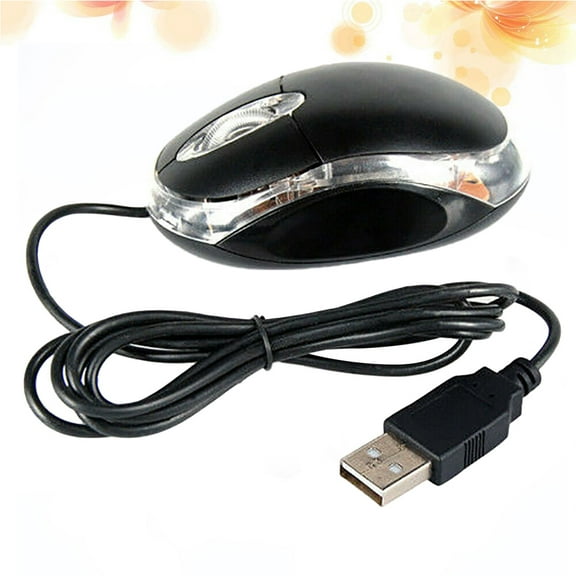 Beaupretty Wired Mouse for Computer Use with Ultra-precise Scroll Wheel in Black 1Pack
