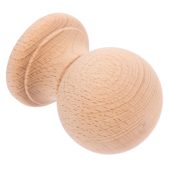 Beaupretty Solid Wood Bed Post Finials Khaki Color for Indoor Staircase Decoration