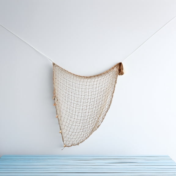 Beaupretty Classic Mediterranean Decorative Fish Netting Wall Hanging Lightweight and Strong