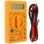 Beaupretty Digital Multimeter Yellow Simple Easy Beginner Friendly Electronic Measuring Instrument