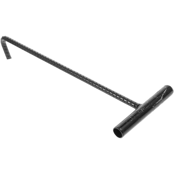 Beaupretty Manhole Cover Hooks T-Shape Hook Stainless Steel Lifting 1Pcs