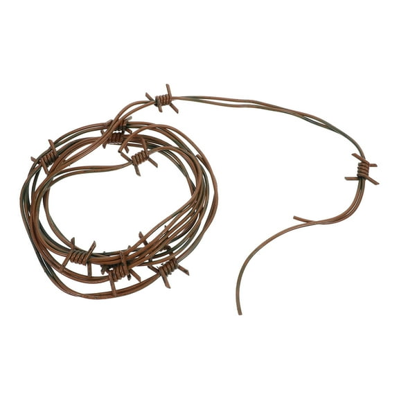 Beaupretty barbed wires decoration Fake Barbed Wire Brown Prop 1Set for