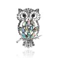 thumbnail image 1 of Beaut&Berry Vintage Abalone Shell Cat Brooches for Women Unisex Dragonfly Butterfly Swan Pins Casual Accessories Gifts, 1 of 7