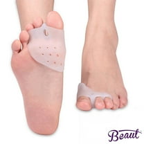 Beaut Bunion Corrector Gel Toe Separator Bunion Pads Silicone Bunion Splint for Hallux Valgus Bunion Relief and Hammer Toe Relief with Forefoot Cushion Pad (1 Pair)