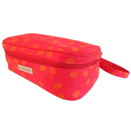 Beaute Bags Cosmetic Bags Travel Toiletry and Cosmetic Cases and Holders (Red & Orange)