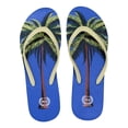 thumbnail image 1 of Beaute Fashion Adult Women Trendy Tropical Print Flip Flops Desert Resort Travel Thong Sandal Slipper (Size Medium, Blue Palm Tree), 1 of 2