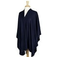 thumbnail image 1 of Beaute Fashion Adult Women's Draped Ruana Shawl Cape (Navy), 1 of 2