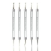 Beaute Galleria 5 Piece 10sizes 2-way Dotting Pens, Nail Art Marbleizing Swirling Mandala Art Painting Tools