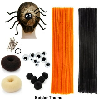 GOTOONE black pipe cleaners with wiggle eyes (300 pack) chenille stems for  diy art craft decorations