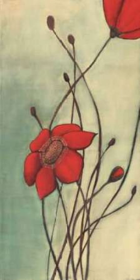 Beaute Rouge Canvas Art - Ella Codo (24 x 48)