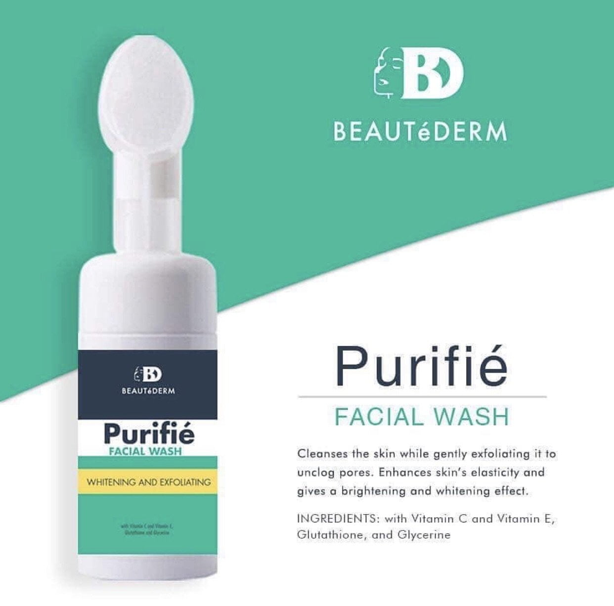 beautederm glutathione Beautederm Purifie Facial Wash Brush