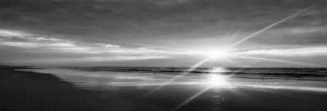 Beauteous Light Panel BW II Canvas Art - Alan Hausenflock (12 x 36)