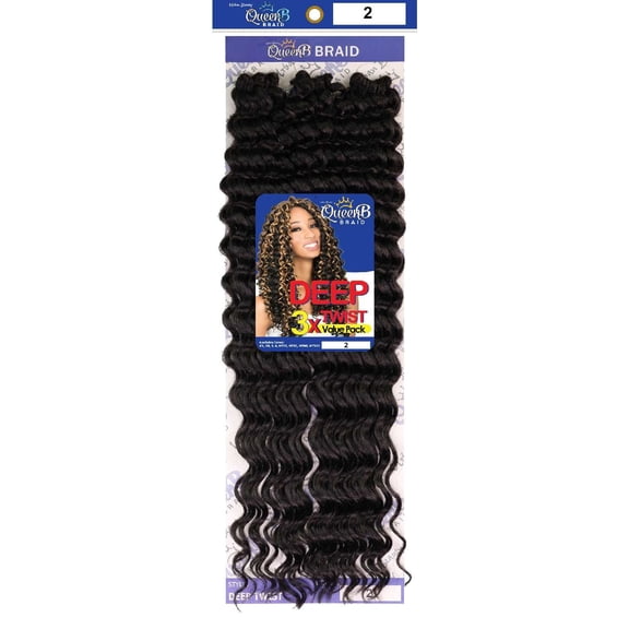 QueenB Braid 3X Deep Twist Value Pack - #2