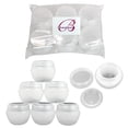 thumbnail image 1 of Beauticom 24 Jars 50G/50ML Round Frosted Container Jars with Inner Liner and Lid - White, 1 of 3