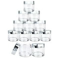 thumbnail image 1 of Beauticom 24 Pieces 30G/30ML(1 Oz) High Quality Thick Wall Round Clear Plastic Container Jars with Flat Top Lid - 24 Jars, 1 of 3