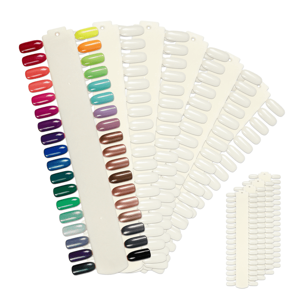 Beauticom 36 Nail Polish Display Card - 10pcs - White