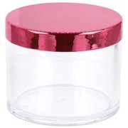 Beauticom 4 oz. 120g/120ML, Quantity 216 Pieces Rose Color Thick Wall Round Leak Proof Clear Acrylic Jars w/Lids for Beauty, Cream 216 Pieces 216 Jars + Lids Together