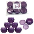 thumbnail image 1 of Beauticom 48 Jars Round Oval Plastic Container Jars with Inner and Lid (Purple), 1 of 6