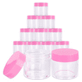 thumbnail image 1 of Beauticom 6 Pieces 30G/30ML(1 Oz) Round Clear Plastic Container Jars with Flat Top Lid - 6 Jars, 1 of 7