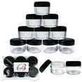 thumbnail image 1 of Beauticom 6 Pieces 30G/30ML(1 Oz) Round Clear Plastic Container Jars with Rounded Edge Top Lid - 6 Jars, 1 of 3