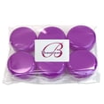 thumbnail image 1 of Beauticom 6 Pieces High Quality 15 Gram 15 ml (0.5 oz) Clear Round Plastic Makeup Cosmetic Travel Sample Jars with Purple Lids, 1 of 6
