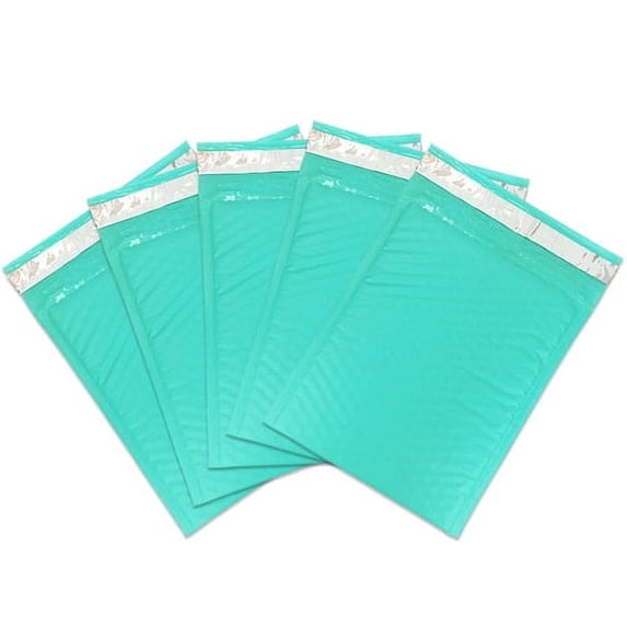 Beauticom 6" x 9" #0 Lightweight Self-Sealing Padded Bubble Mailer Envelopes for Mailing and Shipping (Teal, 100pcs)