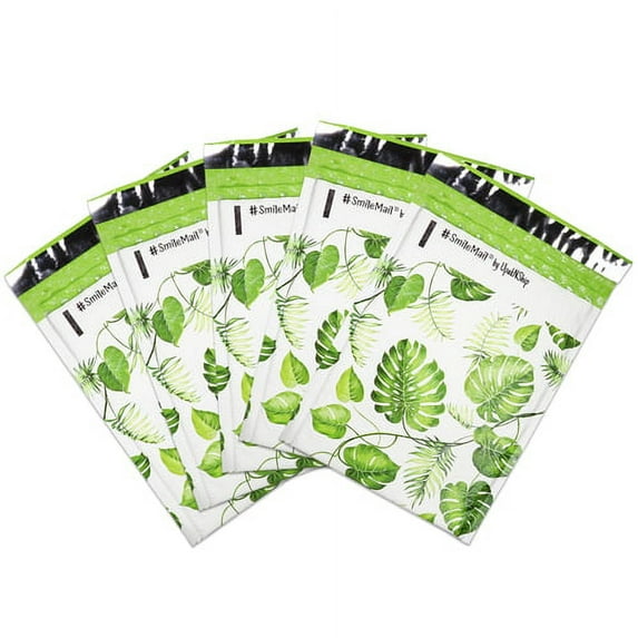 Beauticom 6" x 9" #0 Lightweight Self-Sealing Padded Bubble Mailer Envelopes for Mailing and Shipping (Tropical Plant Print, 20pcs)