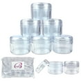 thumbnail image 1 of Beauticom 900 Pieces 30G/30ML(1 Oz) Round Clear Plastic Container Jars with Rounded Edge Top Lid - 900 Jars, 1 of 3