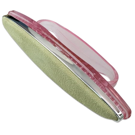 Beauticom Chamois Nail Buffer with Removable Cover (Quantity: 1 Piece) (Pink)